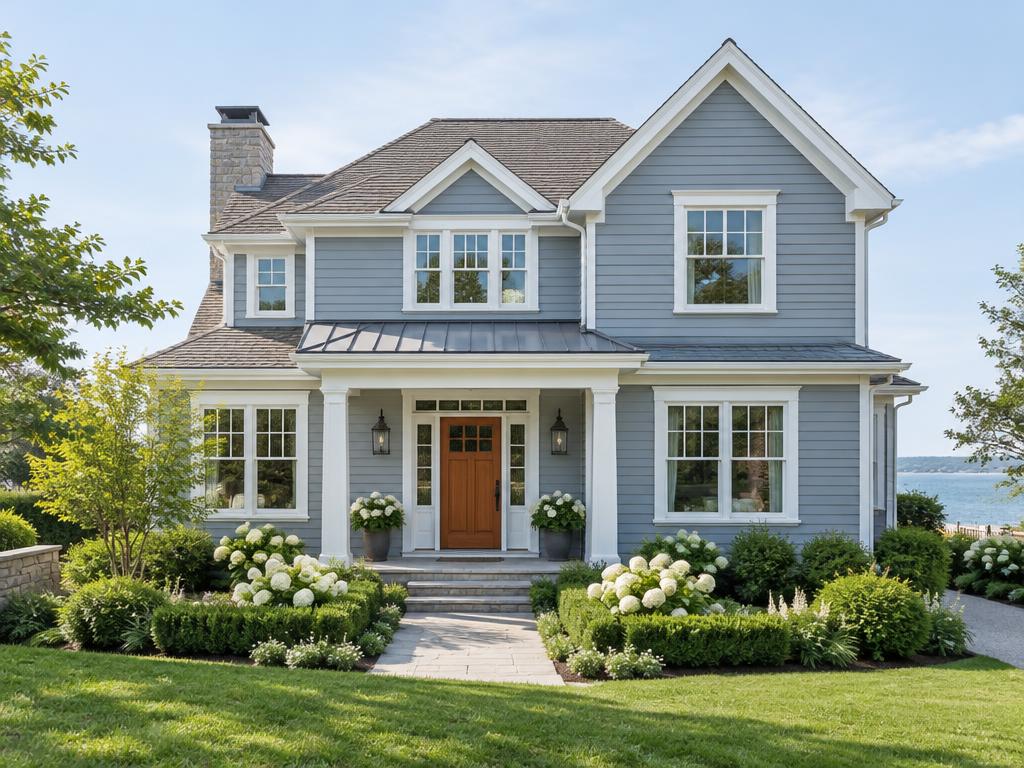 Blue-gray siding for a little coastal calm